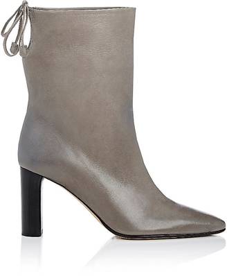 The Row Women's Back-Tie Leather Ankle Boots