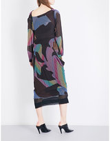 Thumbnail for your product : Anglomania New Fond abstract striped chiffon dress