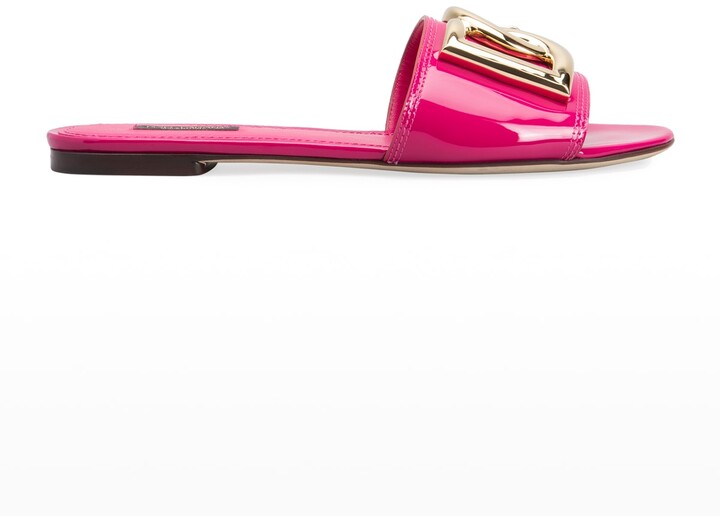 Fuchsia Flat Sandals | Shop the world's largest collection of fashion 