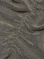 Thumbnail for your product : Halston Draped Mockneck Metallic Mesh-Knit Dress