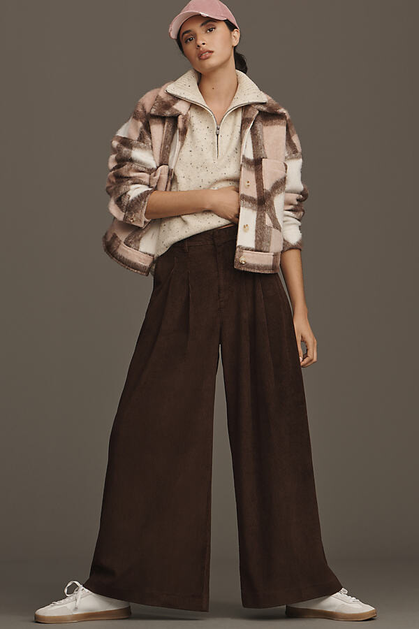 flattering wide leg trousers