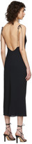 Thumbnail for your product : Kiki de Montparnasse Navy Silk Simple Slip Dress