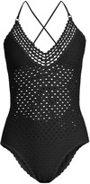 Thumbnail for your product : Robin Piccone Chira Crochet One-Piece Swimsuit