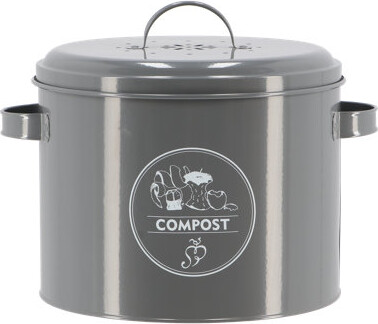 EsschertDesign 5 Gallons Gal. Metal Indoor Kitchen Composter