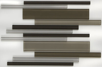 Itona Tile Geneva Random Sized Linear Mosaic Wall & Floor Tile