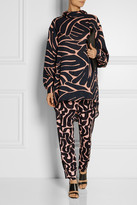 Thumbnail for your product : Issa Ivy printed satin-jersey tapered pants