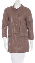 Thumbnail for your product : Kate Spade Leather Short Coat
