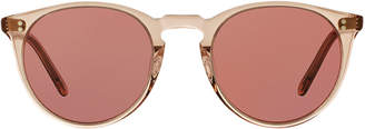 Oliver Peoples The Row O'Malley NYC Peaked Round Photochromic Sunglasses, Amber
