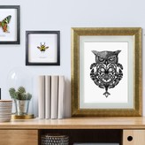 Thumbnail for your product : Emily Carter 'The Owl & Pocket Watch' Fine Art Print A5