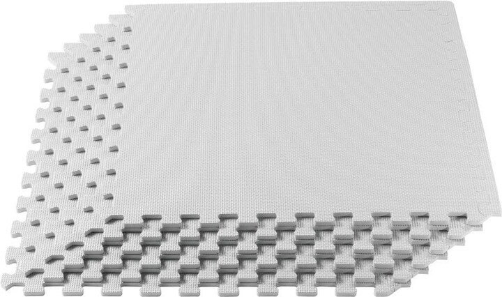 We Sell Mats White 24 in. W x 24 in. L x 3/8 in.Thick Multipurpose EVA Foam Exercise/Gym Tiles (4 Tiles/Pack) (16 sq. ft.)
