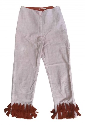 Tularosa Red Cotton Trousers for Women