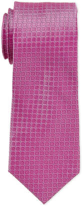 Calvin Klein Pink Mini Grid Tie