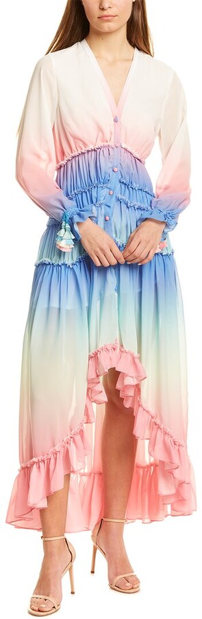 ombre maxi dress
