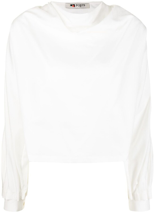 Silk Cowl Neck Silk Blouse | Shop the world's largest collection 