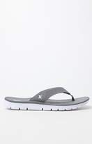 Thumbnail for your product : Hurley Fusion Grey & White Flip Flops