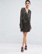 Thumbnail for your product : Bec & Bridge Glitter Rain Long Sleeve Dress