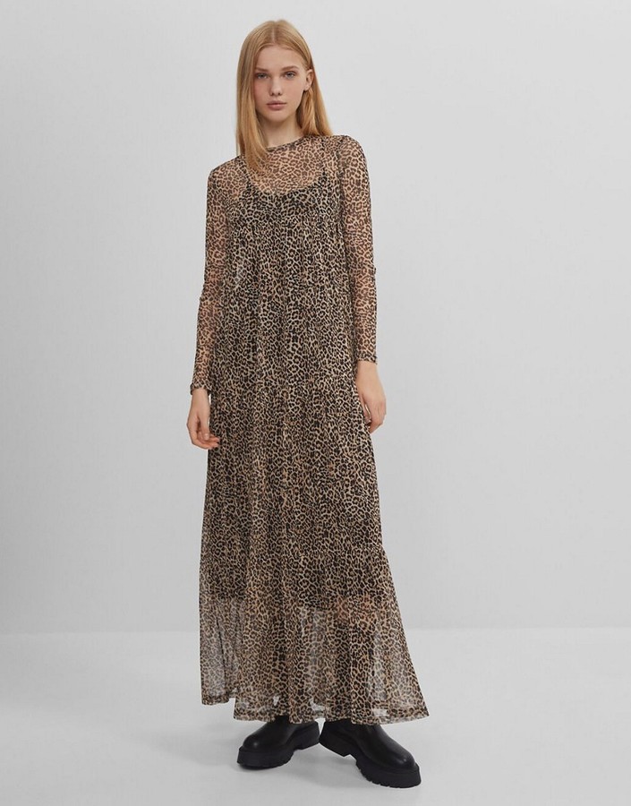 bershka maxi dress