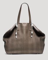 Thumbnail for your product : Michael Kors Tote - Harlow Zips Large Sueded Snake