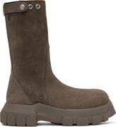 Thumbnail for your product : Rick Owens Gray Creeper Bozo Tractor Boots