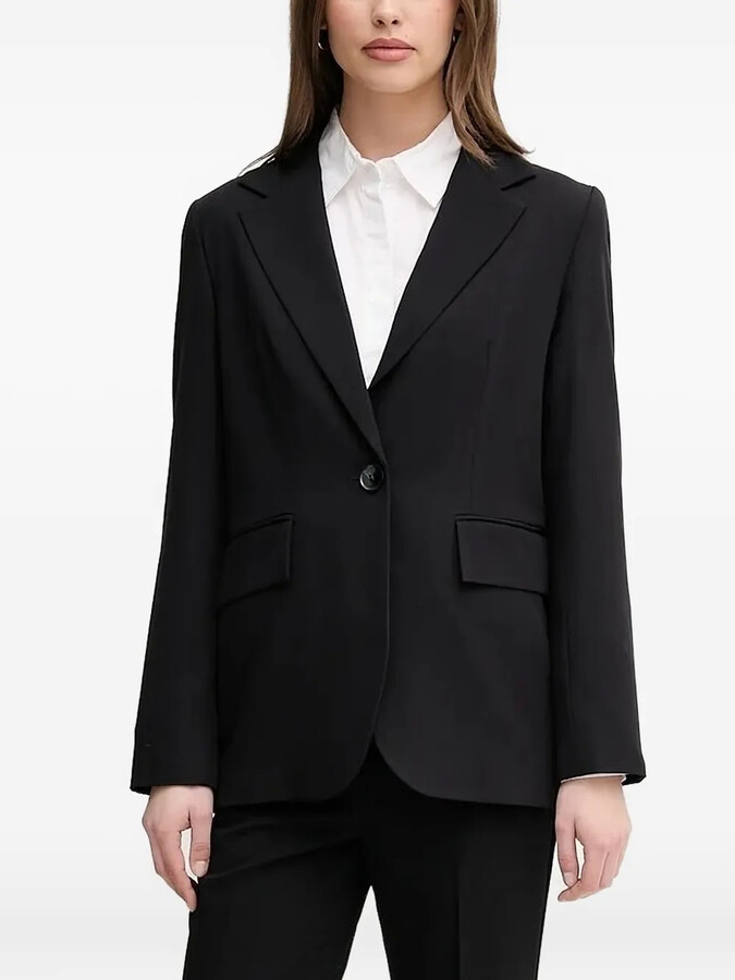 Sisley Single-Button Notched-Lapel Blazer