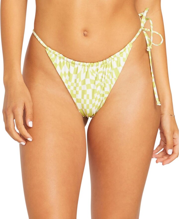Womens Reversible Checkered Swim Bottom Separates