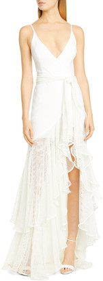 patbo ruffle maxi dress