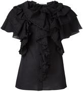 Thumbnail for your product : Givenchy broderie anglaise ruffle trim top