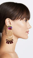 Thumbnail for your product : Mercedes Salazar Berry Bougainvillea Clip On Earrings