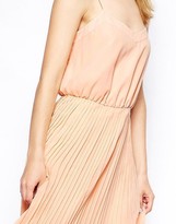 Thumbnail for your product : ASOS Strappy Midi Skater Dress with Pleated Skirt