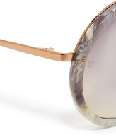 Thumbnail for your product : Linda Farrow Luxe Round Sunglasses
