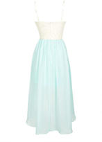 Thumbnail for your product : Delia's Colorblock Lace High-Low Dress