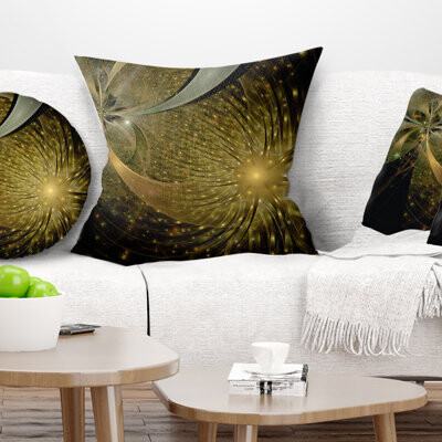 Abstract Symmetrical Firework Pattern Pillow
