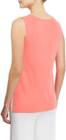 Thumbnail for your product : Misook Petite Sleeveless Long Tank, Vivid Coral
