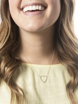 Thumbnail for your product : Jennifer Meyer Open Heart Diamond Necklace - Yellow Gold
