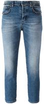 Thumbnail for your product : No.21 embellished skinny cropped jeans - women - Cotton/Spandex/Elastane/metal/glass - 28