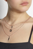 Thumbnail for your product : Ileana Makri IAM by Little Treasure rose gold-plated, oxidized silver and tsavorite necklace