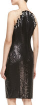 Thumbnail for your product : Tadashi Shoji Sleeveless Sequined Cocktail Dress, Black