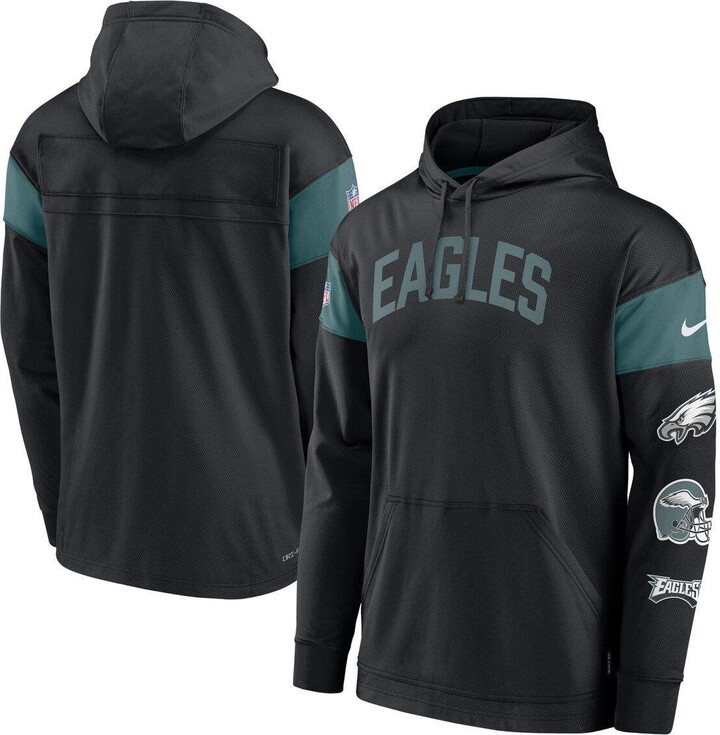 Nike Men's Black Philadelphia Eagles Sideline Athletic Arch Jersey
