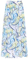 Thumbnail for your product : Emilio Pucci Beach Printed cotton and silk skirt