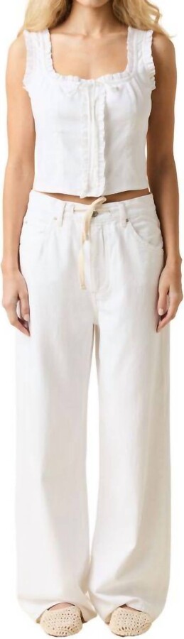 Le Jean Luna Relaxed Jean In White