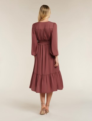Ever New Eloise Petite Long Sleeve Midi Dress