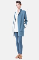 Thumbnail for your product : Akris Bicolor Double Face Cashmere Knit Coat