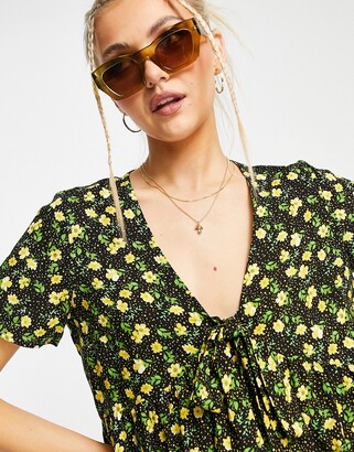asos short sleeve blouse