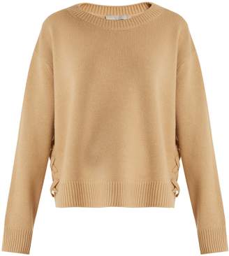 Vince Lace-up side cashmere sweater