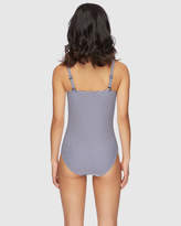 Thumbnail for your product : Petite Navy/White Joanne Twist Front Multifit One Piece