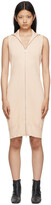 Thumbnail for your product : MM6 MAISON MARGIELA Off-White Knit Zip-Up Dress
