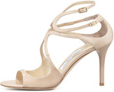 Thumbnail for your product : Jimmy Choo Ivette Strappy Patent Sandal, Nude