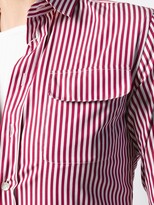 Thumbnail for your product : Maison Margiela Three-Quarter Sleeves Striped Shirt