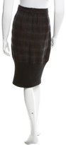 Thumbnail for your product : Dries Van Noten Wool-Blend Knee-Length Skirt