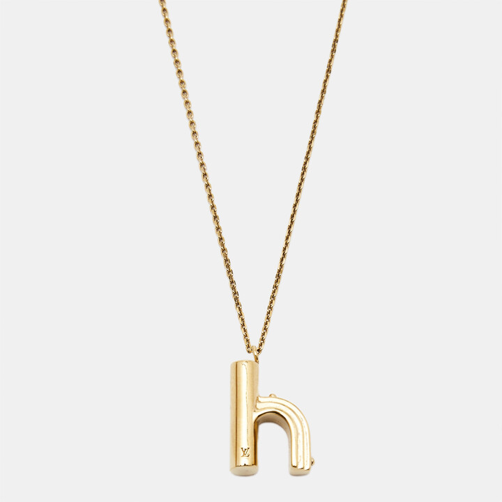 Louis Vuitton Essential V Sautoir Necklace (Silver)